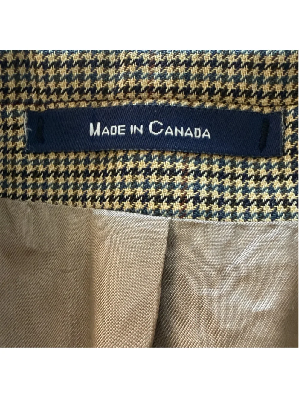 Ralph Lauren Polo University VTG Mens Wool Houndstooth Blazer Sport Coat 41L EUC